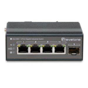 Switch Industriale Level One IGU-0501 5 Porte Gigabit DIN-Rail