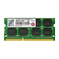 RAM DDR3 SODIMM Transcend 4GB 1333MHz PC3-10600