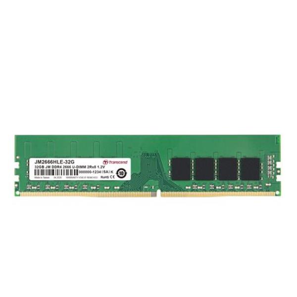 Modulo RAM DDR4 Transcend 32GB 2666MHz PC4-21300 UDIMM