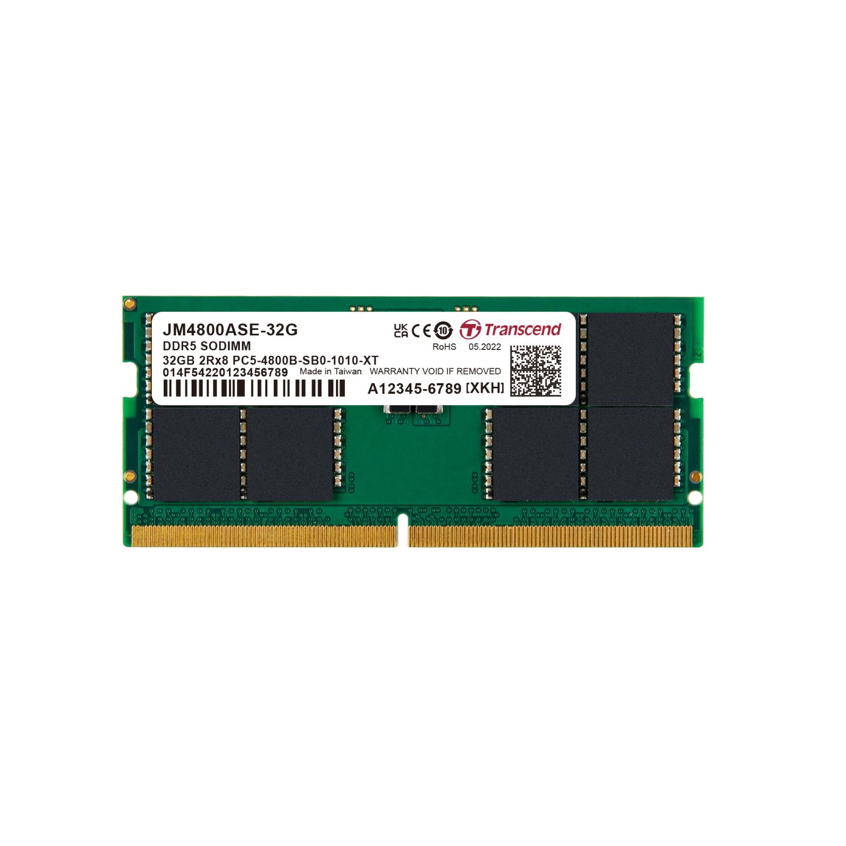 RAM DDR5 SODIMM 32GB Transcend JM4800ASE-32G 4800MHz CL40