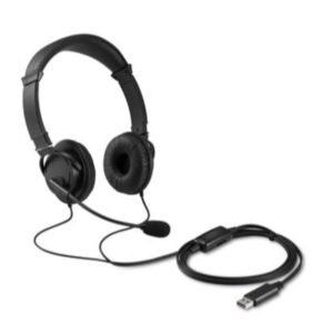 Cuffie Professionali Kensington con Microfono e Controllo Volume USB Noise Canceling
