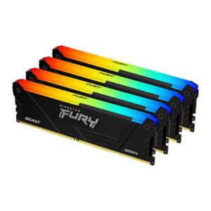 Moduli di Memoria Kingston FURY Beast DDR4 RGB 128GB Kit 3200MHz