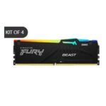 RAM DDR5 Kingston FURY Beast RGB 128GB (4x32GB) 5200MHz CL40 Kit
