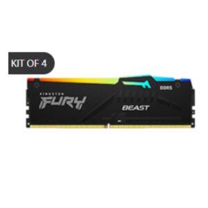 RAM DDR5 Kingston FURY Beast RGB 128GB (4x32GB) 5200MHz CL40 Kit