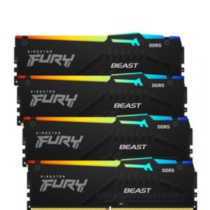 RAM DDR5 Kingston FURY Beast 64GB Kit 4x16GB 5200MHz CL40