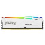 RAM DDR5 Kingston FURY Beast 128GB 5600MHz RGB Bianco