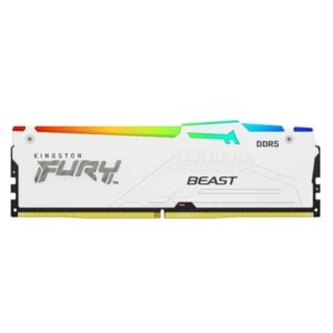 RAM DDR5 Kingston FURY Beast 128GB 5600MHz RGB Bianco