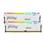 RAM DDR5 Kingston FURY Beast White RGB 32GB (2x16GB) 5600MT/s