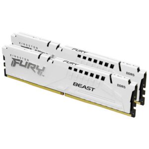 Modulo di Memoria Kingston FURY Beast 32GB DDR5 6000MHz CL30 Kit 2x16GB White EXPO
