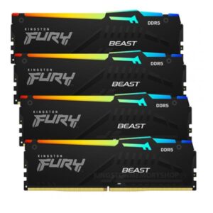 RAM DDR5 Kingston FURY Beast 64GB (4x16GB) 6000MHz CL40 RGB