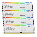 RAM DDR5 Kingston FURY Beast 64GB (4x16GB) 6000MHz CL40 White XMP