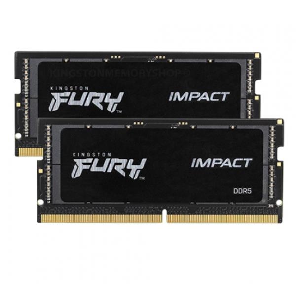 RAM DDR5 SODIMM Kingston FURY Impact 32GB Kit 2x16GB 6400MHz CL38