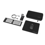 Astuccio Porta Accessori Celly Kittravel Kit Viaggio Lavoro Mobilità Nero