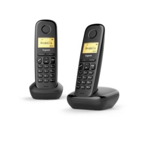 Telefono Cordless Gigaset A170 Duo Nero 2 Portatili DECT