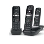 Telefono Cordless Gigaset AS490 Trio 3 Portatili Vivavoce DECT