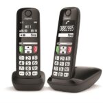 Telefono Cordless Gigaset E270 DUO 2 Portatili Vivavoce Nero