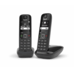 Telefono Cordless Gigaset AS690 A Duo Nero 2 Portatili Segreteria