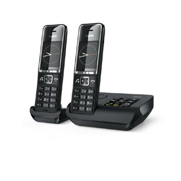 Telefono Cordless Gigaset Comfort C550 A Duo 2 Portatili Vivavoce Nero