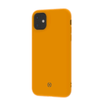 Cover Celly LEAF per iPhone 11 in Silicone Giallo