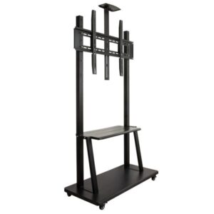 Staffa TV Grande Formato 42-100" VESA 600x900 con Ripiano e Supporto Telecamera