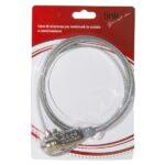 Cavo di Sicurezza Notebook Bulk 1.5m Lucchetto a Combinazione