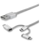 Cavo Carica Startech USB-C Multi-Carica con Lightning e Micro-B