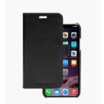 Custodia in Pelle Dbramante 1928 Lynge per iPhone 11/XR Nero