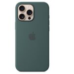Cover Apple MagSafe Silicone per iPhone 16 Pro Max Verde Lago