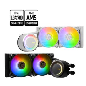 Dissipatore a Liquido MSI Mag Coreliquid E240 Nero 240mm 2 Ventole