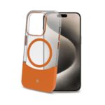 Cover Celly MAGDUAL per iPhone 16 Pro Max Arancione TPU