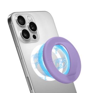 Cover Smartphone Celly MAGFINGER Magnetico Viola con Impugnatura