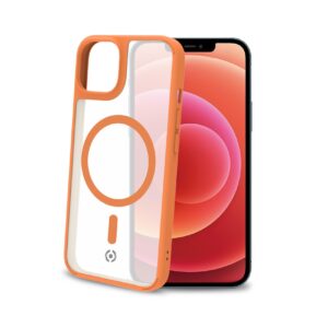 Cover Celly MAGMATT per iPhone 14 Plus Trasparente Arancione