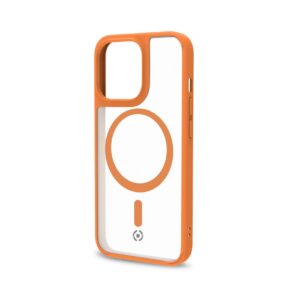 Cover Celly MAGMATT per iPhone 14 Pro Max Trasparente Arancione