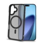 Cover Celly MAGMATT per iPhone 17 Trasparente Nera TPU Policarbonato