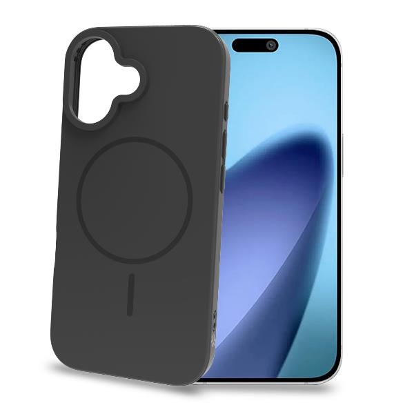 Cover Celly Magslim per iPhone 17 in TPU Nero