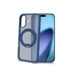 Cover Celly MAGSTAND per iPhone 17 Trasparente Blu