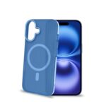 Cover Celly MAGSUIT per iPhone 16 in TPU Blu