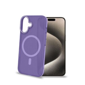 Cover Celly MAGSUIT per iPhone 16 in TPU Viola