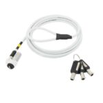 Cavo di Sicurezza Mobilis Slim Testina Rotante 180cm Bianco