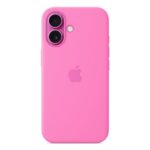 Cover Apple MagSafe Silicone per iPhone 16 Rosa Peonia