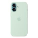 Cover Apple MagSafe Silicone per iPhone 16 – Verde Acquamarina