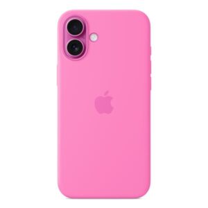 Cover iPhone 16 Plus Apple MagSafe Silicone Rosa Peonia
