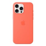 Cover iPhone Apple MagSafe Silicone per iPhone 16 Pro Max Mandarancio