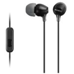 Auricolari Sony MDR-EX15AP con Microfono Jack 3.5mm Nero