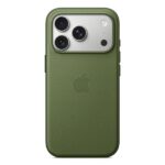 Cover MagSafe Apple TechWoven per iPhone 17 Pro Verde Tessuto