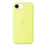 Cover iPhone Apple Custodia in Silicone per iPhone 16e Giallo Neon