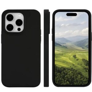 Cover iPhone 15 Pro Dbramante 1928 Monaco Silicone Nero