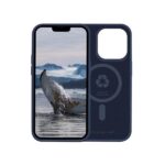 Custodia iPhone 14 Pro Dbramante 1928 Monaco Silicone Blu Riciclato
