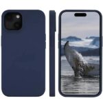Cover iPhone 15 Plus Dbramante 1928 Monaco Silicone Blu