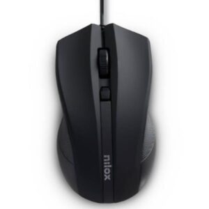 Mouse Ottico Nilox Tech USB 1600 DPI Nero Ergonomico